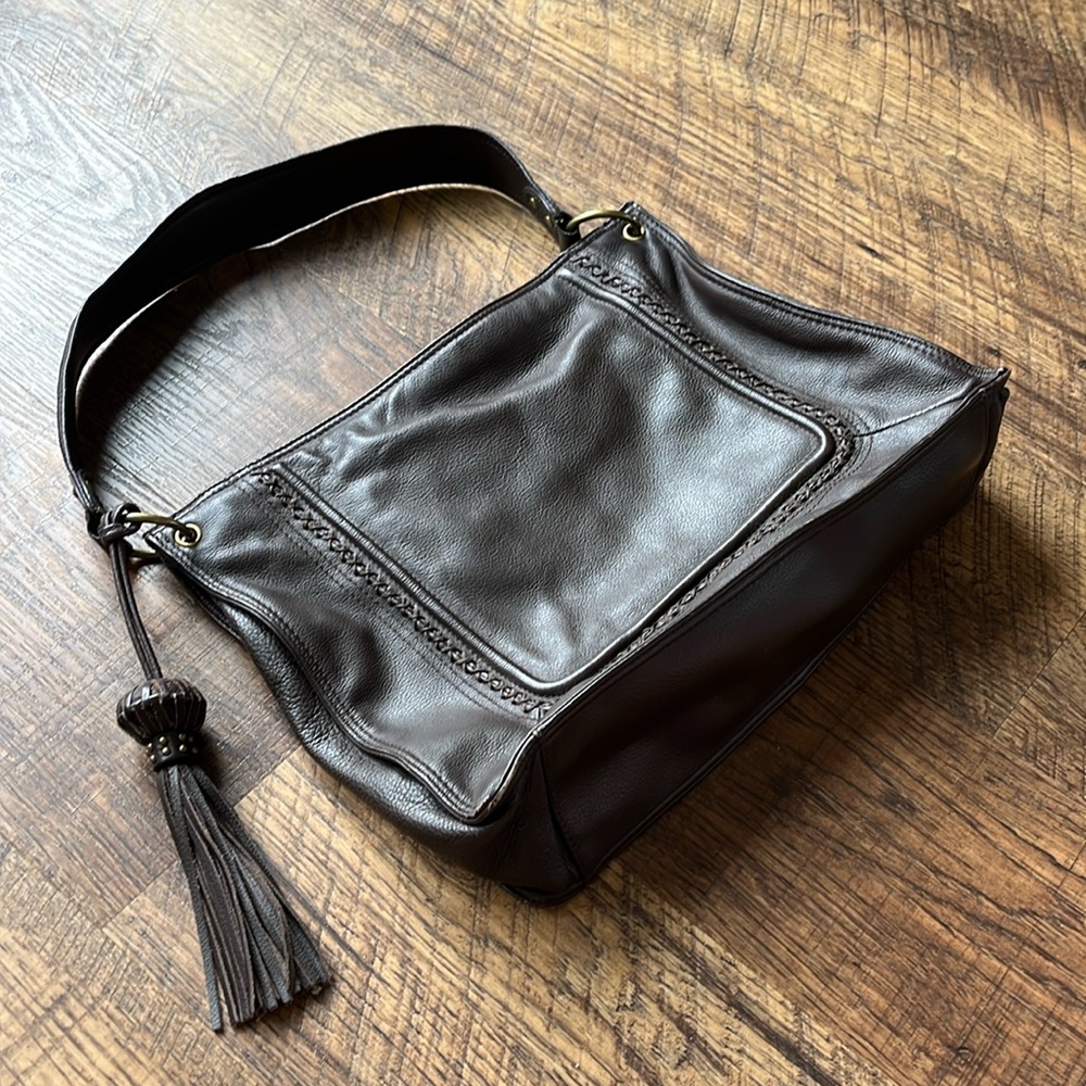 Fortuna Valentino Brown Leather Handbag